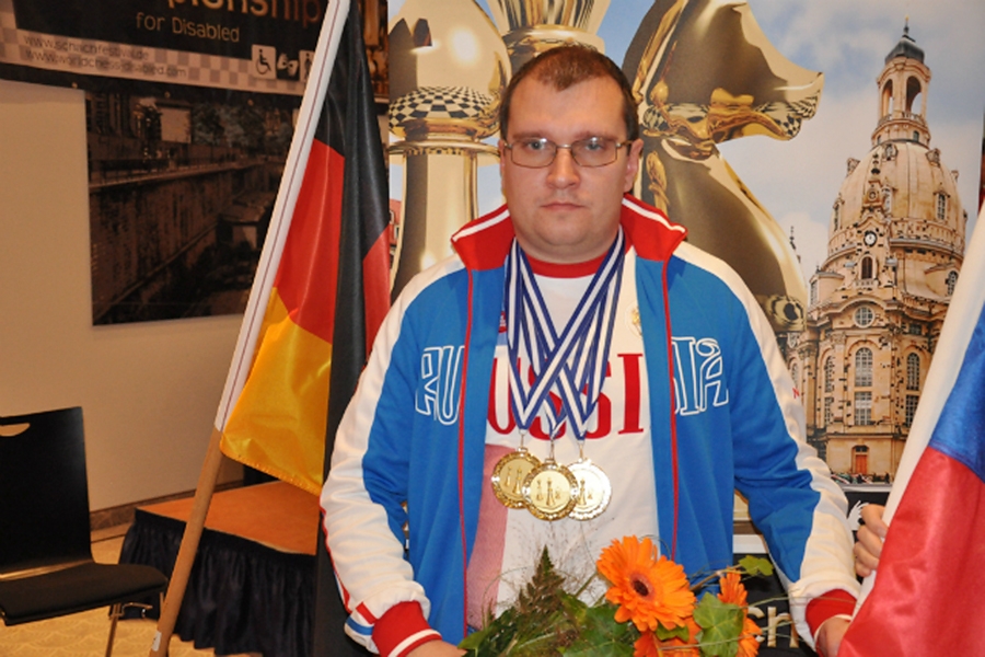 Алексей Смирнов на ЧМ в Германии (октябрь, 2015) © Федерация шахмат УР