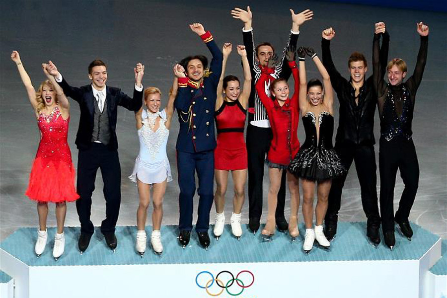 Российская команда по фигурному катанию на ОИ - 2014 © www.sochi2014.com